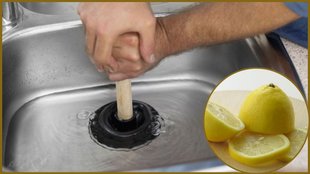 Kitchen sink, Kitchen sink Clean, Kitchen sink Clean with Lemon, kitchen sink se badbu kaise hataye, clean kitchen sink with lemon
