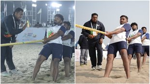 Akshay Patil Tug of War, Akshay Patil Kolhapur, Tug of War player India, Khelo India Beach Games 2026