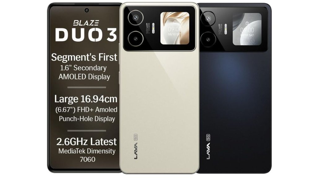 Lava Smartphone, Lava Blaze Duo 3 Price, Lava Blaze Duo 3 Features