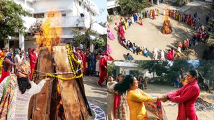 Lohri Celebrated with Joy in College Campuses Across India