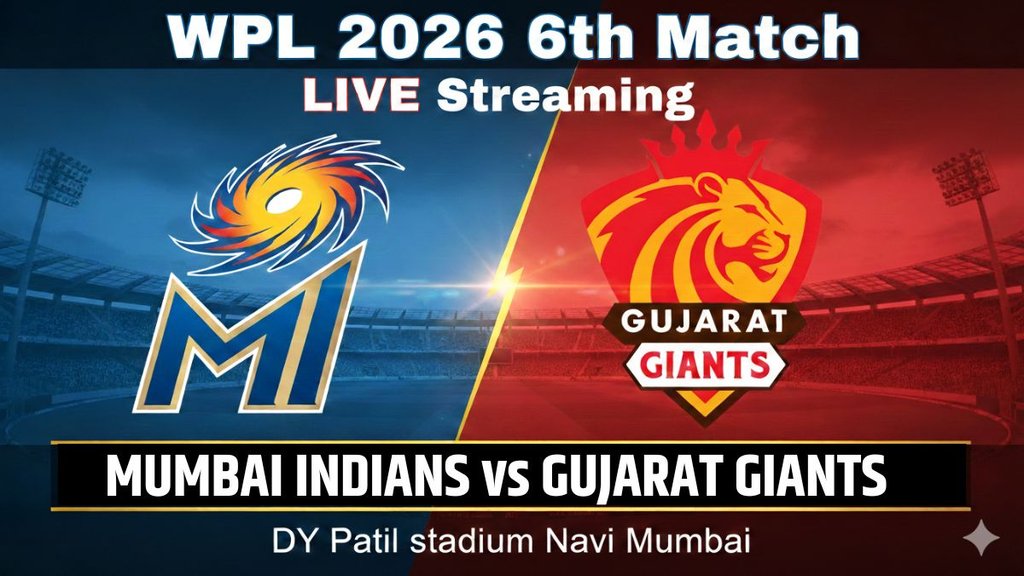 MI W vs GG W Live Streaming, GG W vs MI W Match Live Streaming, wpl live streaming, wpl 2026 live streaming free, wpl 2026 live streaming channel, wpl 2026 live streaming channel india, wpl 2026 live telecast, wpl 2026 live match, wpl 2026 schedule, women's premier league 2026, wpl 2026 news in hindi, cricket live, live cricket match today online