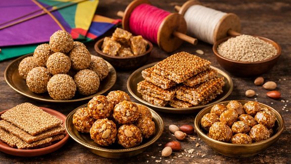 Makar Sankranti 2026, Makar Sankranti special sweets, Traditional Indian sweets, Til Gud sweets