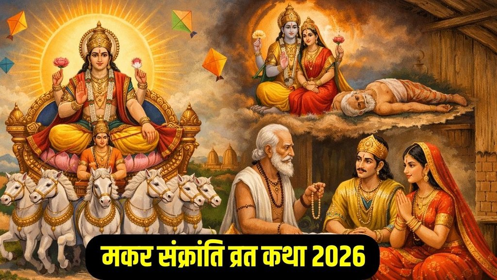 Makar Sankranti Vrat Katha in Hindi, Makar Sankranti Vrat Katha
