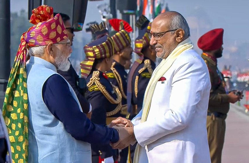 At Kartavya Path President Droupadi Murmu Honours Braveheart Shubhanshu Shukla with Ashoka Chakra