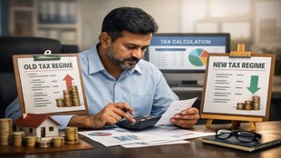 Old vs New Tax Regime comparison showing tax calculation for 13 lakh annual salary in India