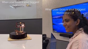 Bengaluru woman boss throws surprise party after she gets 2 thousand Instagram followers viral Video