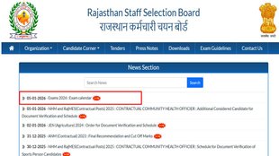 RSSB Exam Calendar 2026, Rajasthan Exam Calendar 2026, Rajasthan Staff Selection Board, agriculture supervisor