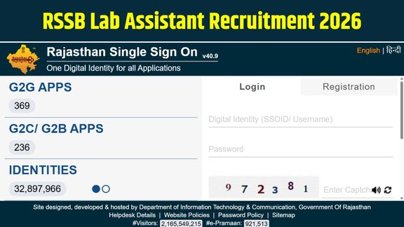 RSSB Lab Assistant Recruitment 2026, RSSB Lab Assistant Vacancy 2026, RSSB Lab Assistant Apply Online 2026, RSSB Lab Assistant Notification 2026, Rajasthan Lab Assistant Recruitment 2026