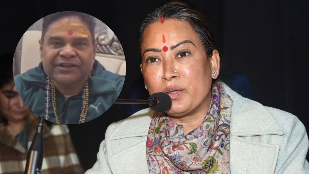 Cabinet Minister Rekha Arya husband, Rekha Arya husband girdhari lal sahu, girdhari lal sahu girls bihar,