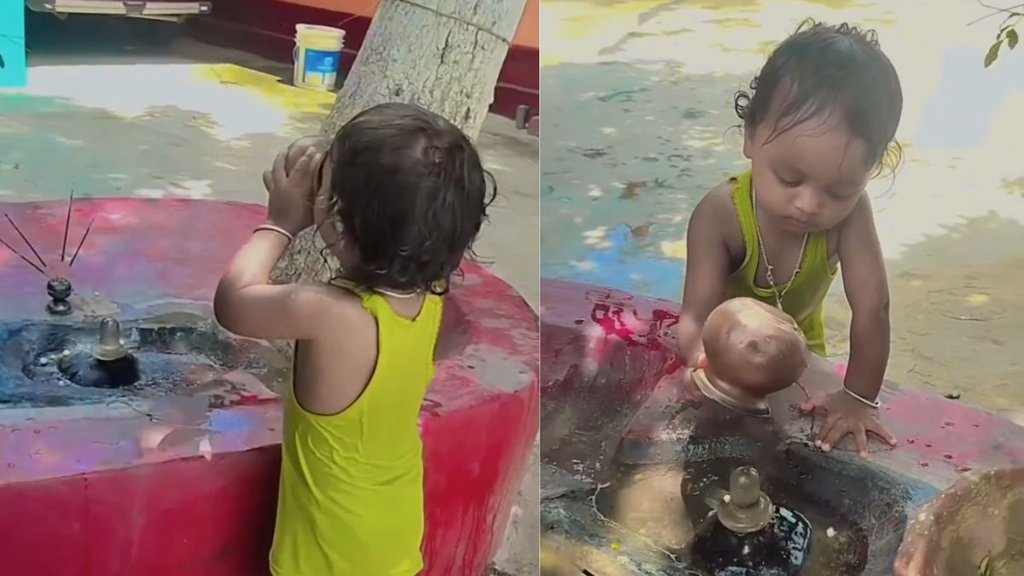 Little boy worshipping Lord Shiva viral video