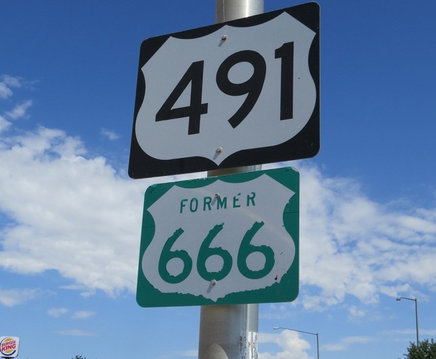 U.S. ROUTE 491 FORMERLY ROUTE 666 USA