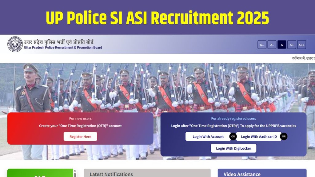 UP Police SI ASI Recruitment 2025, UP Police SI ASI Bharti 2025, UPPRPB SI ASI Vacancy 2025, UP Police SI ASI Online Form 2025, UP Police SI ASI Last Date, UP Police SI ASI Apply Online