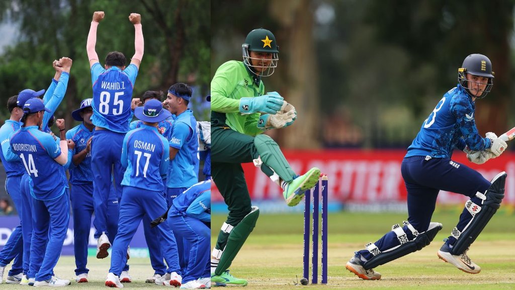 Under 19 World Cup 2026, Afghanistan stun South Africa, Engalnd beat Pakistan