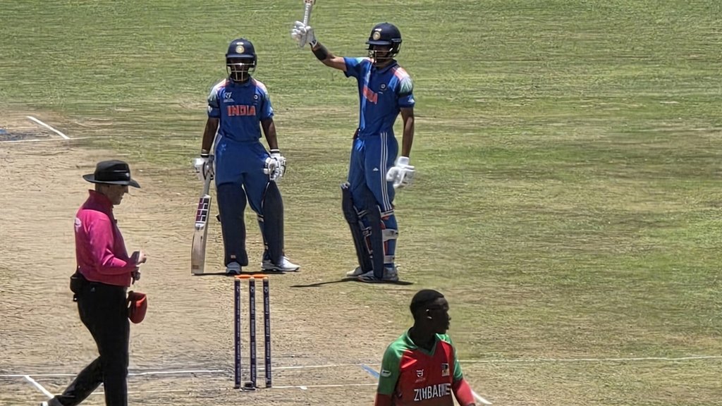 Vihan Malhotra, ICC U19 World Cup, India vs Zimbabwe,,