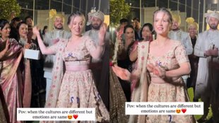 foreigner bhabhi dances at dever wedding on lo chali mai apni devar ki baraat lekar song viral video