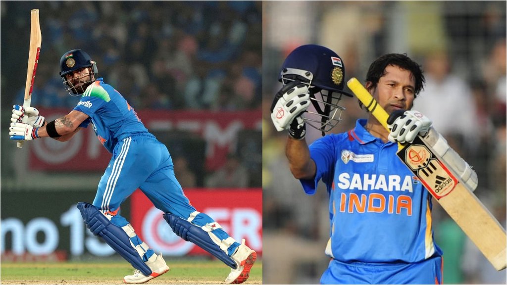Virat Kohli Breaks Sachin Tendulkar Record Most ODI Runs vs New Zealand Indian Batsman IND vs NZ 2nd ODI Rajkot