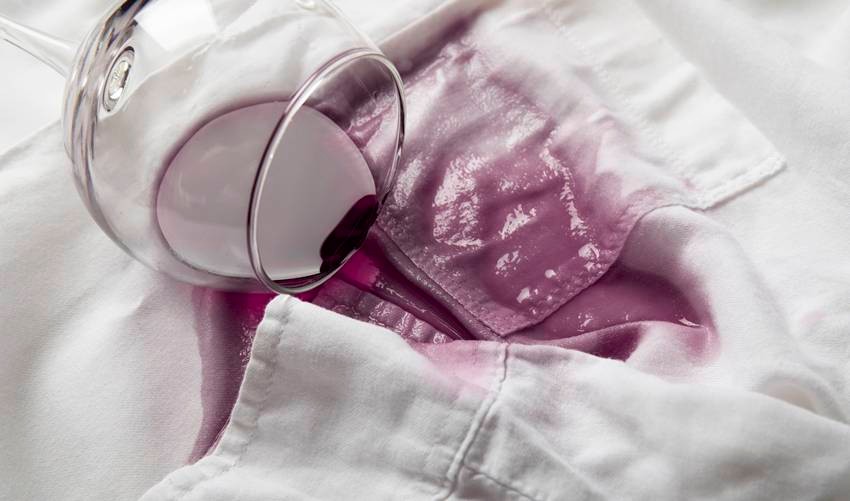 black stains on white clothes