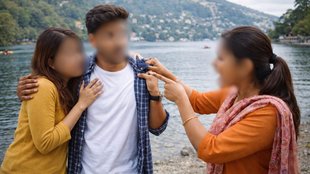 New Year Celebration, Video viral, Wife caught husband, Husband with girl friend,