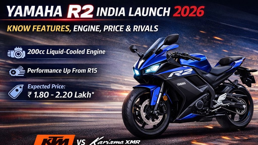 Yamaha R2 India Launch, Yamaha R2 200cc, Yamaha R15 upgrade, Yamaha new bike India 2026, Yamaha sports bike, Yamaha NMax 155 India Yamaha R2 India Launch, Yamaha R2 200cc, Yamaha R15 upgrade, Yamaha new bike India 2026, Yamaha sports bike, Yamaha NMax 155 India