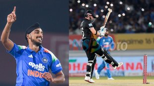 IND vs NZ 3rd ODI, Arshdeep Singh, henry nicholls wicket duck first ball, watch video