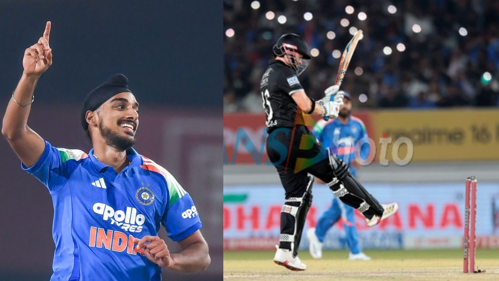 IND vs NZ 3rd ODI, Arshdeep Singh, henry nicholls wicket duck first ball, watch video