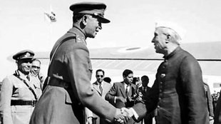 Prime Minister Jawaharlal Nehru, first Army general Kodandera Madappa Cariappa