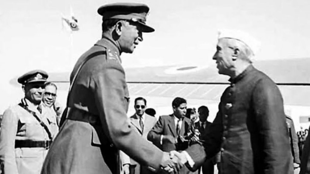 Prime Minister Jawaharlal Nehru, first Army general Kodandera Madappa Cariappa