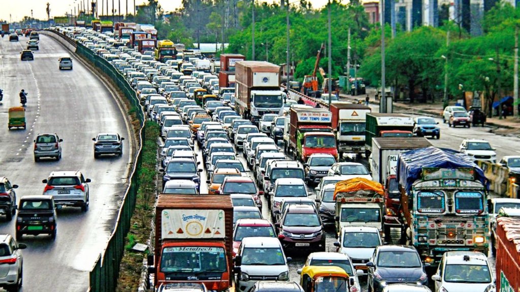 delhi traffic| traffic jam| delhi news