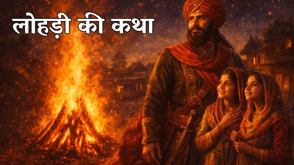 Lohri Katha, Dulla Bhatti Story, Sundri Mundri Lohri Song, लोहड़ी की कहानी, Dulla Bhatti History, lohri, lohri 2026, lohri kyu mante hai, lohri ki katha, lohri story, lohri ki kahani, Dulla Bhatti Ki Kahani, sundar mundariye lohri story,