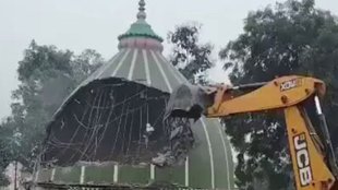 mazaar deoria, bulldozer action mazaar deoria, deoria mazaar