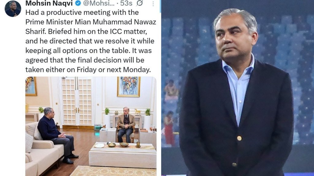Mohsin Naqvi Embarassed Forgets Pakistan Prime Minister name writes nawaz sharif to shehbaz sharif T20 World Cup 2026 Controversy Row