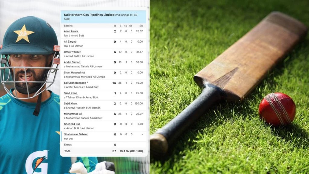 Pakistan Cricket First Class 232 Years old record broken team defends 40 runs MCC