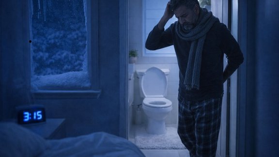 Frequent urination at night in winter, Nocturia causes and treatment, Prostate issues in winter, रात में बार-बार पेशाब आने के कारण, Urologist tips for bladder health