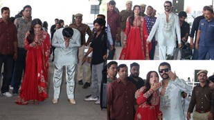 After Intimate Udaipur Wedding Rashmika and Vijay Make First Public Appearance