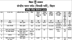 बिहार पुलिस का 2026 के लिए वार्षिक कैलेंडर जारी, जून में होगी 3 बड़ी भर्तियों की परीक्षा; सितंबर में आएगा रिजल्ट