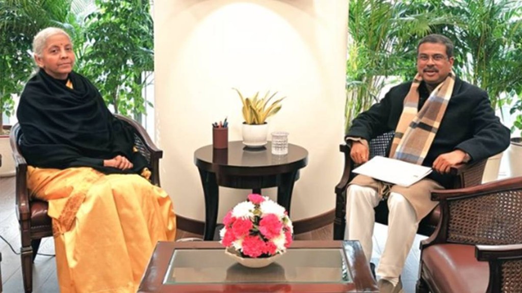 Budget 2026, Nirmala Sitharaman, Dharmendra Pradhan, Union Budget 2026-27, Union Budget 2025,