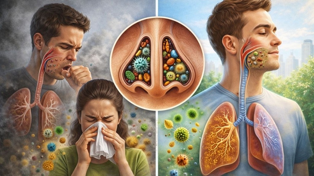 allergic rhinitis and asthma, nasal fungi and respiratory health, nasal microbiome study, fungal communities in the nose, allergic rhinitis causes, asthma triggers, respiratory conditions and fungi, nasal mycobiome research, fungal diversity in nasal passages,