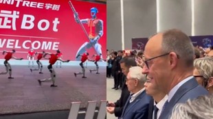 robot performance, German chancellor, friedrich Merz