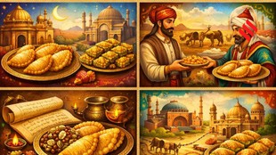 History of Gujiya, Turkish Baklava