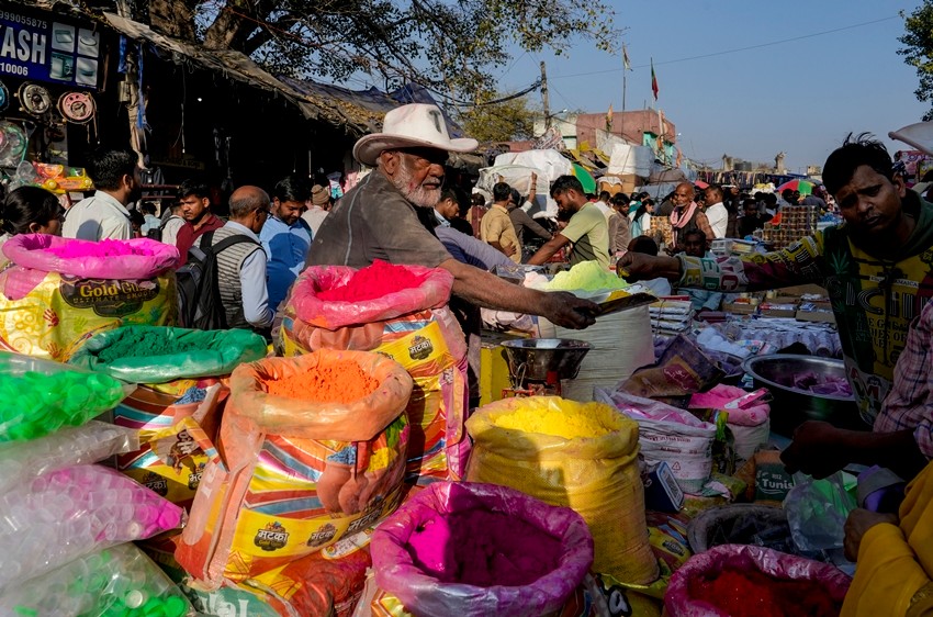 Holi celebration preparations