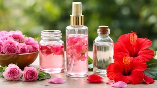 rose water and hibiscus | body mist | rose water and hibiscus body mist