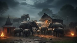 पुजारी की हत्या, वन चौकी को घेरा : कैसे 30 हाथियों के झुंड ने यूपी-नेपाल बॉर्डर पर दहशत फैलाई