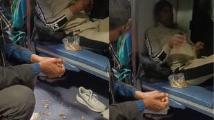 Man Seen Littering Clean Train bogie viral Video sparks debate on Civic Sense