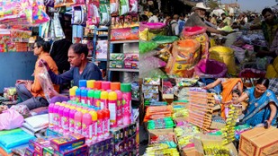 Markets Across India Come Alive with Colors Ahead of Holi Festival