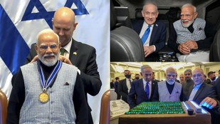 Modi and Netanyahu Share Car Ride Highlight Collaboration in Technology and Innovation