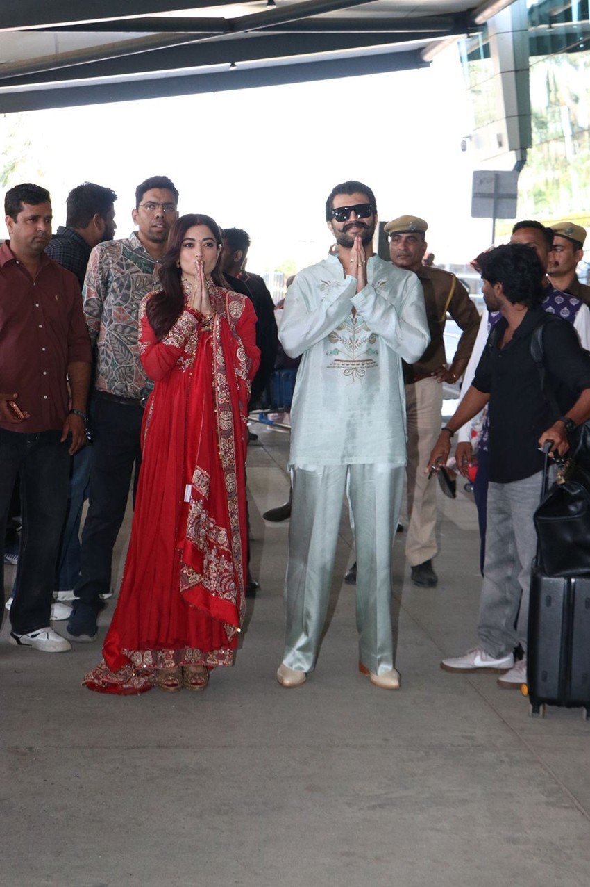 Newlyweds Rashmika Vijay photos