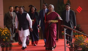 Nirmala Sitharaman 2026 budget look