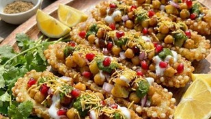 Sabudana | Sabudana crisp boat chaat recipe | vart Holi party recipe