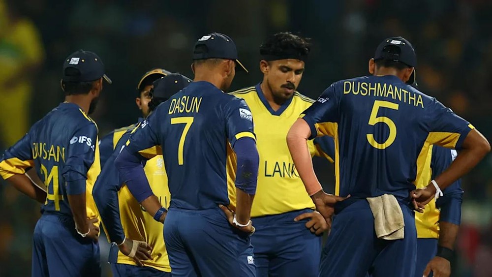 टी20 वर्ल्ड कप 2026 में श्रीलंका की टीम। (फोटो सोर्स - ICC)