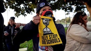 Teachers picket, San-Francisc, Amercia